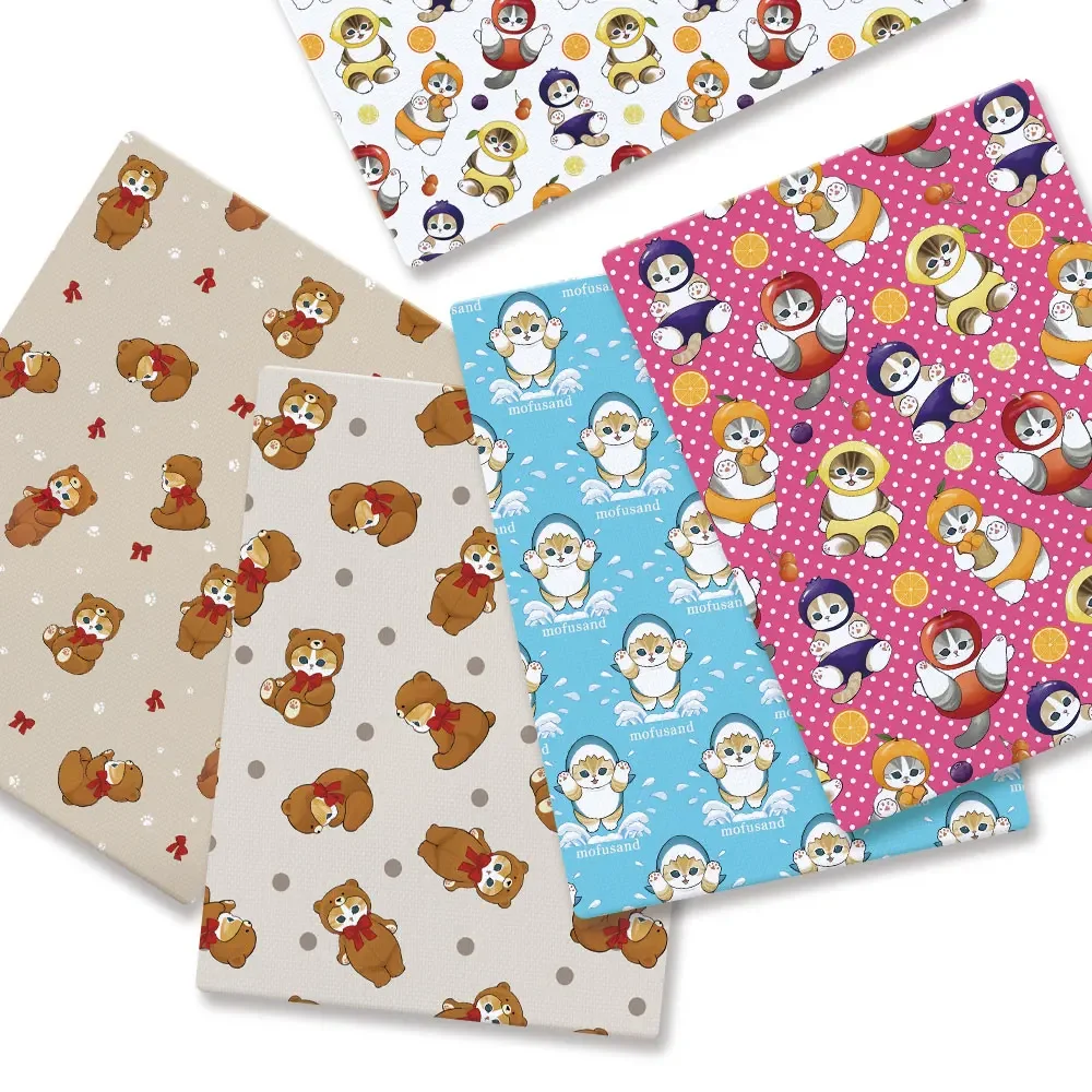 Cartoon Fabric Hot DIY140*50cm Handmade Sewing Patchwork Quilting Baby Dress Home Sheet Printed Fabric Fabric Sewing Kids