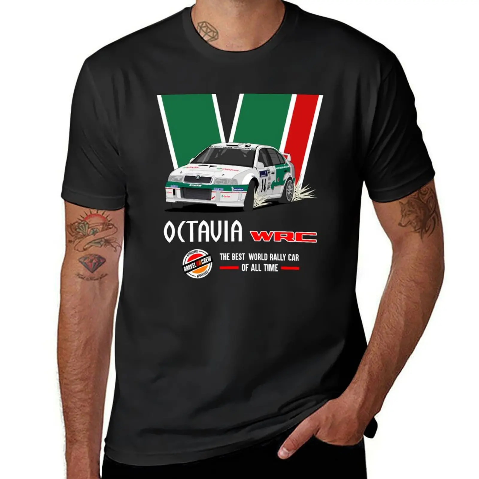 Octavia WRC black version T-Shirt cute tops boys whites blacks sweat men t shirts