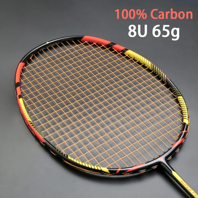 Ultralight 8U 65g Carbon Professional Badminton Racket Strings Strung   Z Speed Force Raket Rqueta Padel 22-30LBS Crank set bike