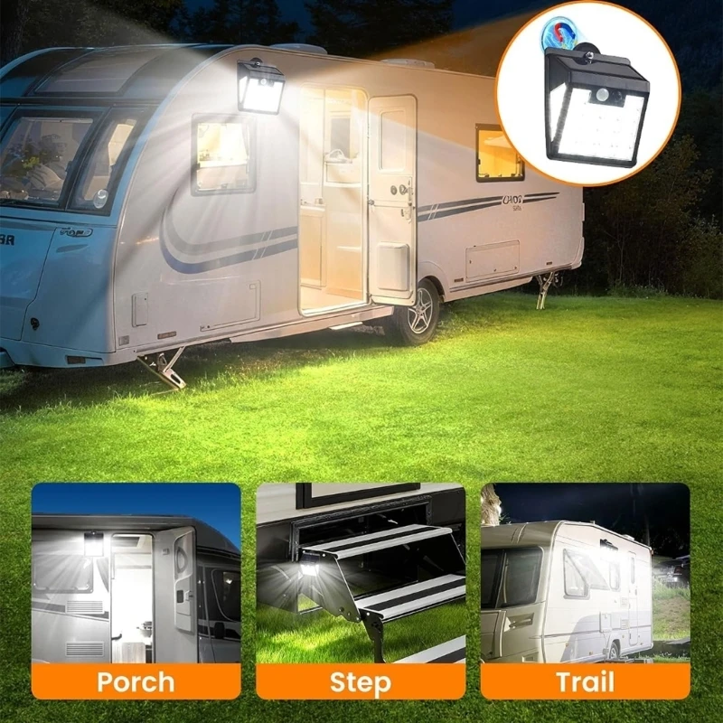 M68B Solar Porch Light for Exterior Walls and Patio Entry Placement