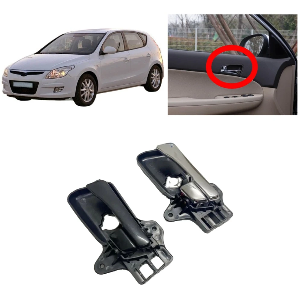

1 Pieces Black or Chrome Door Inner Handle for Hyundai I30 2008-2011 Door Inside Buckle for I30 Accessories