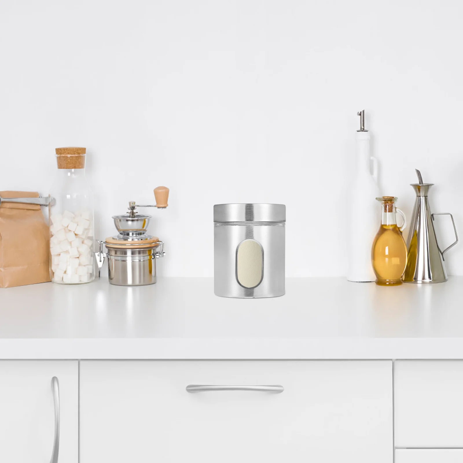 

1 pc Stainless Steel Storage Tank Household Waterproof Sealed Container For Coffee Tea Kitchen Organizer Rust-Proof