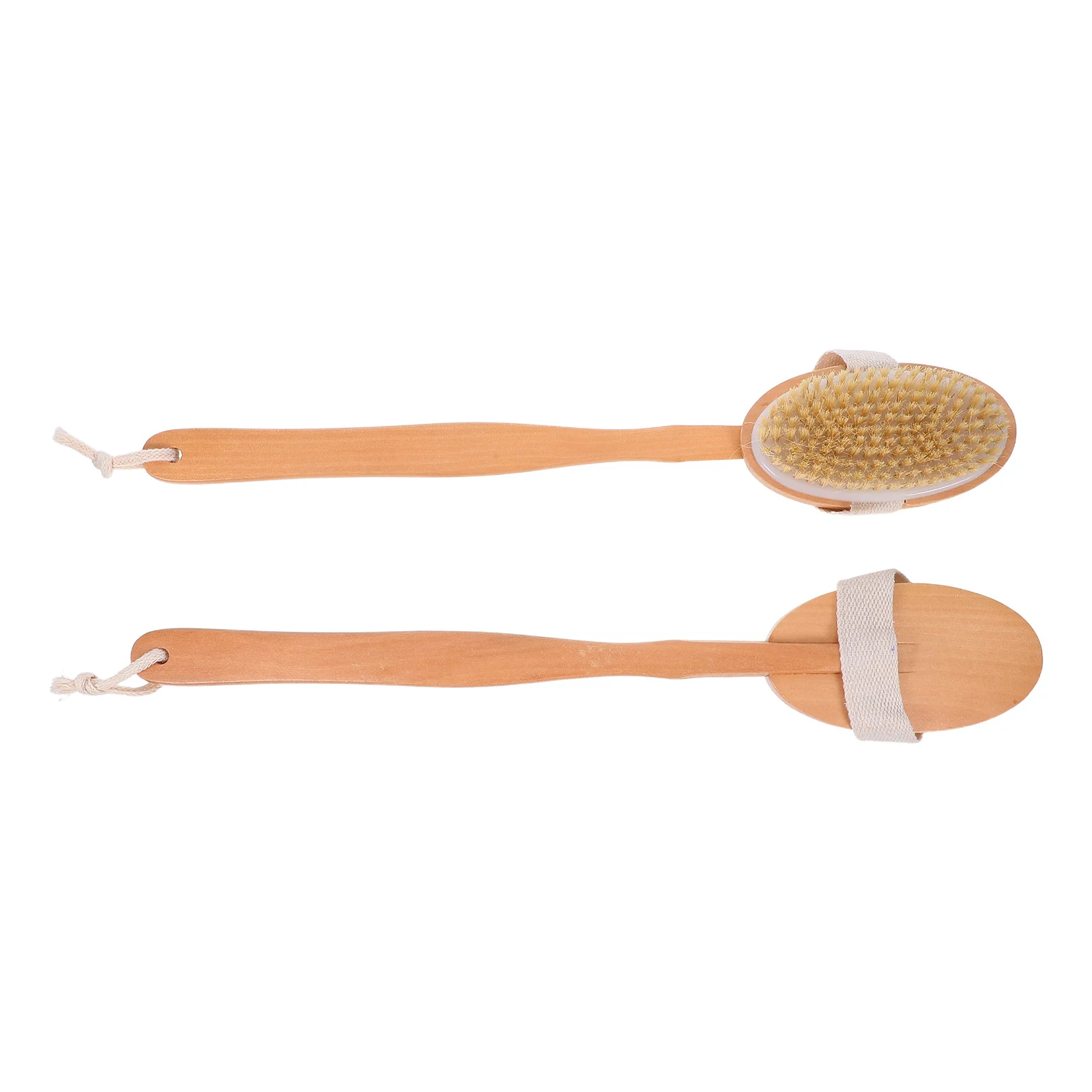 

2Pcs Cat Dog Bath Brush Long Handle Pet Grooming Bath Tool with Pig Bristles Portable Lightweight for Animals Cleaning Massage