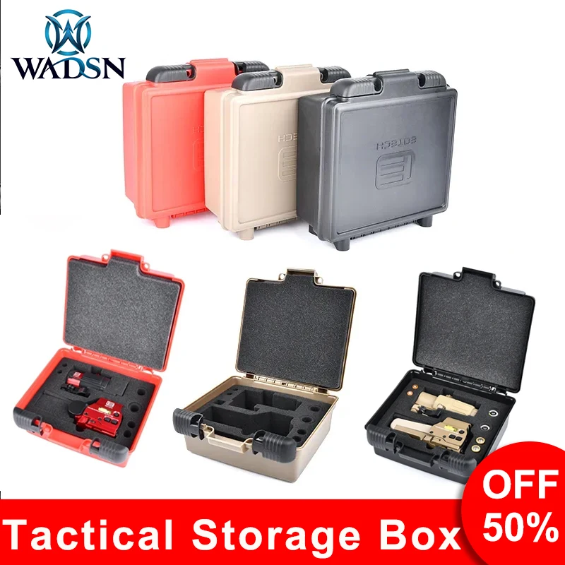 WADSN Tactical G34 G44 Sight Protection Storage Box 558 553 XPS3-2 HHS Holographic Hybrid Sight Magnifiers Plastic Battery BOX