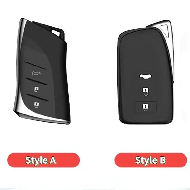 For Lexus Rx450 ES200 RX300 NX200 UX260 Zinc Alloy Silver Car Key Case Keyless Cover Key Shell Interior Car Accessories
