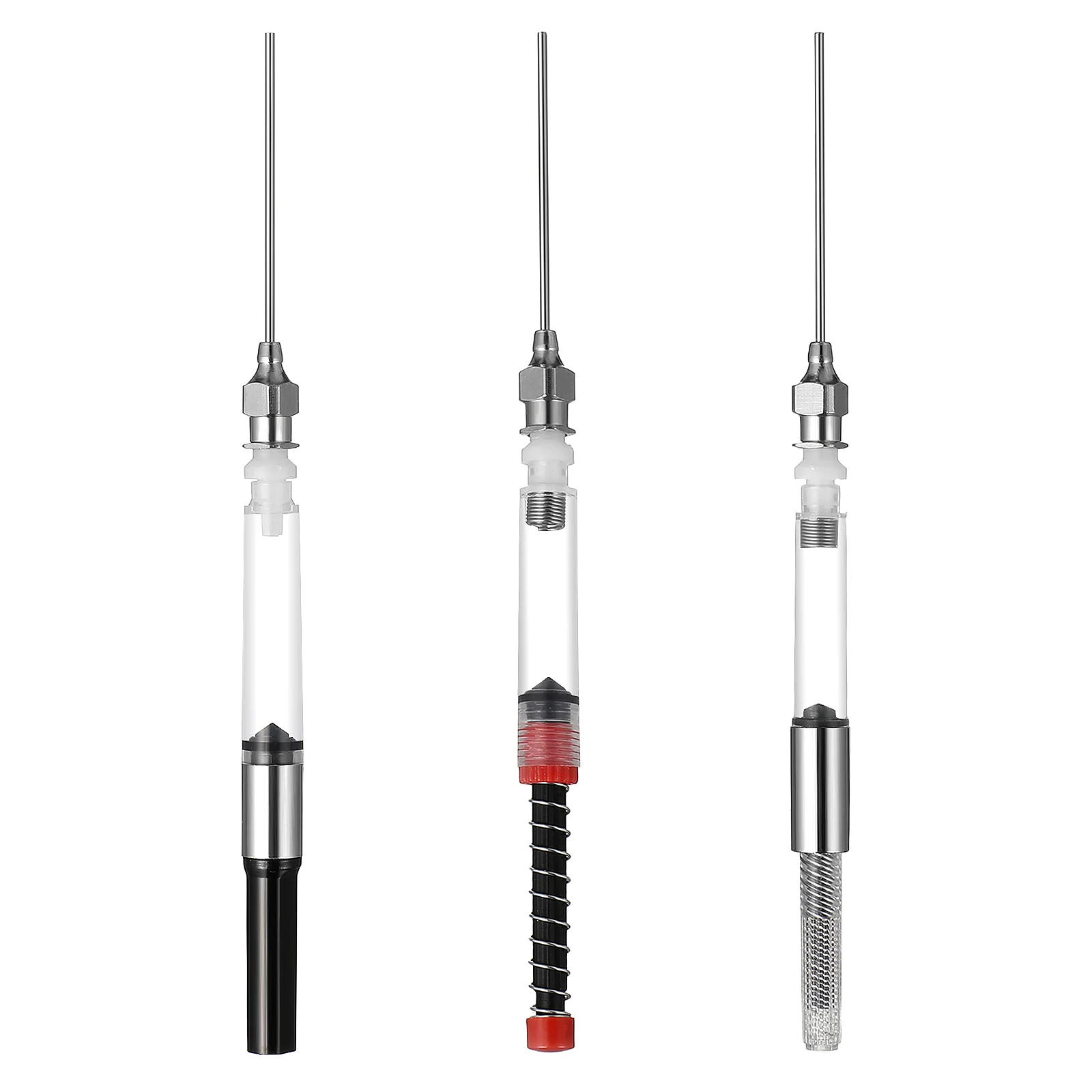 

3 Pcs Black Pens Fountain Converter Spring Filler Ink Auxiliary Syringe Kit Office