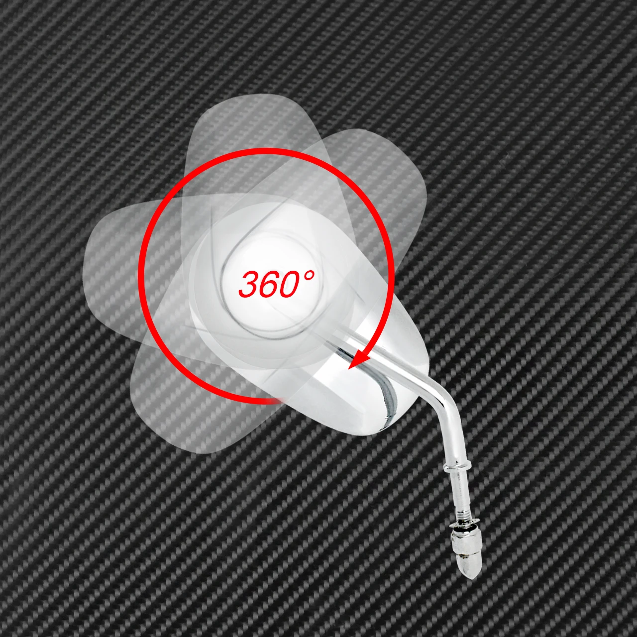 Motorcycle Rear View Side Mirror Chrome For Harley Touring Road King Softail Dyna Sportster XL 883 48 Street Bob Chopper Custom