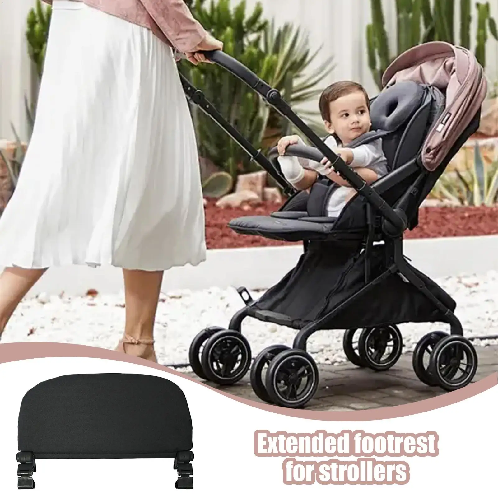 Stroller Footrest Extender Baby Pushchair Foot Support Attachment Ergonomic Versatile Footstool Support Accessory Enhancing