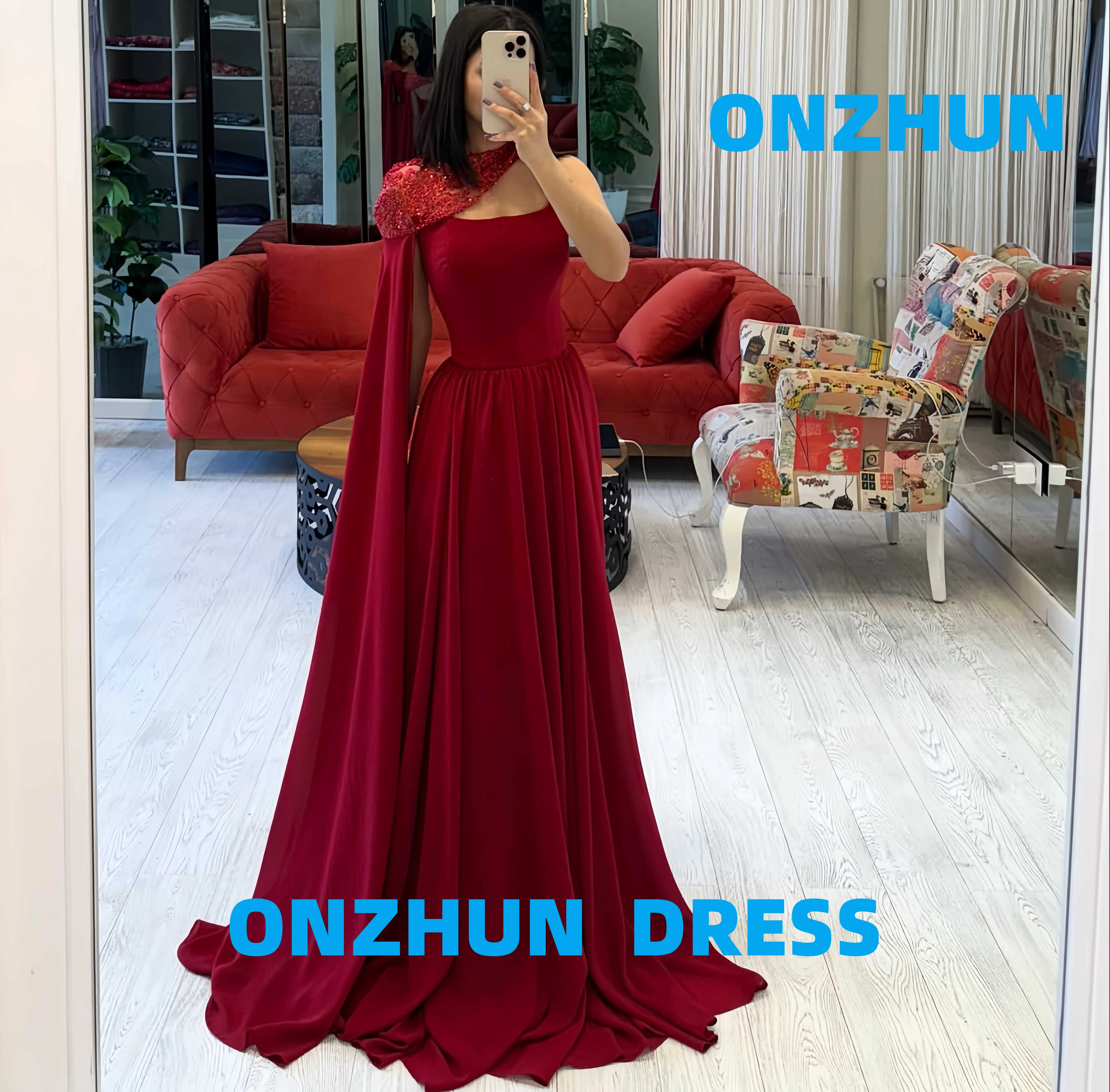 

Customized strapless sleeveless shawl A-LINE elegance luxurious evening dresses women evening dress modern Evening dresses