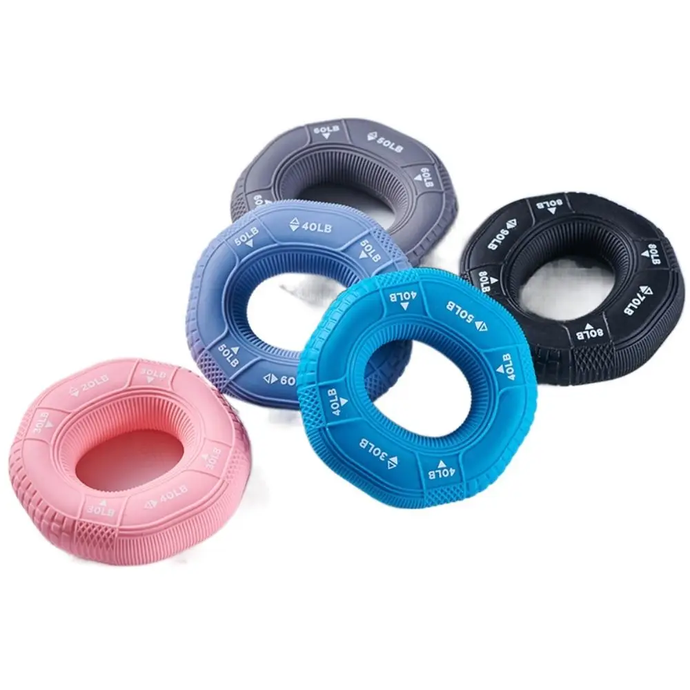 Carpal Expander 20-90LB Hand Grip Ring Silicone Portable Finger Trainer Grip Exerciser Muscle Wrist Expander Elderly