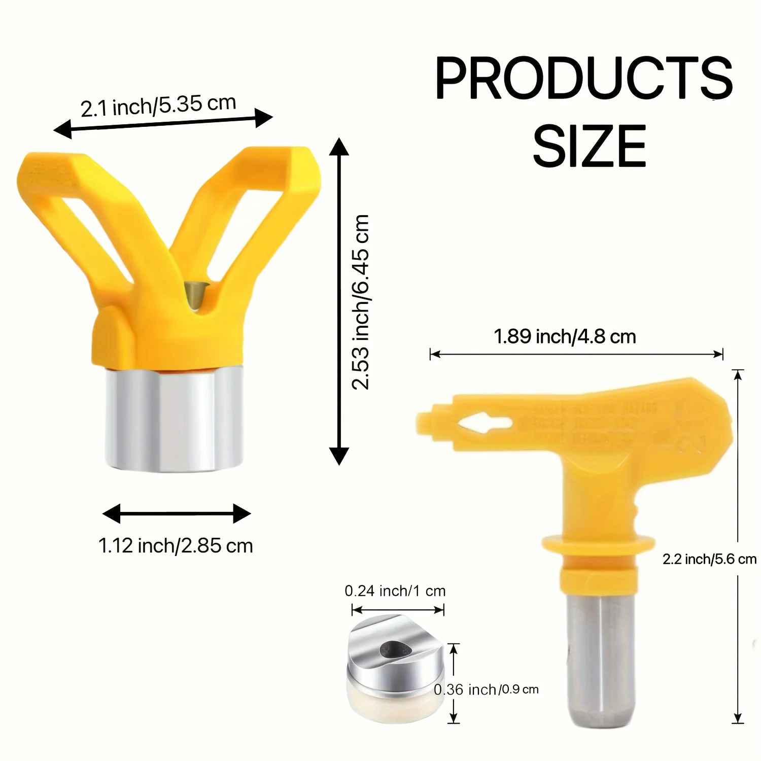 Airless Spray Tip Kit 515 517 521 525 with 30 60 Mesh Filters, Reversible Paint Sprayer Nozzle Set for Interior Exterior Paint view 2