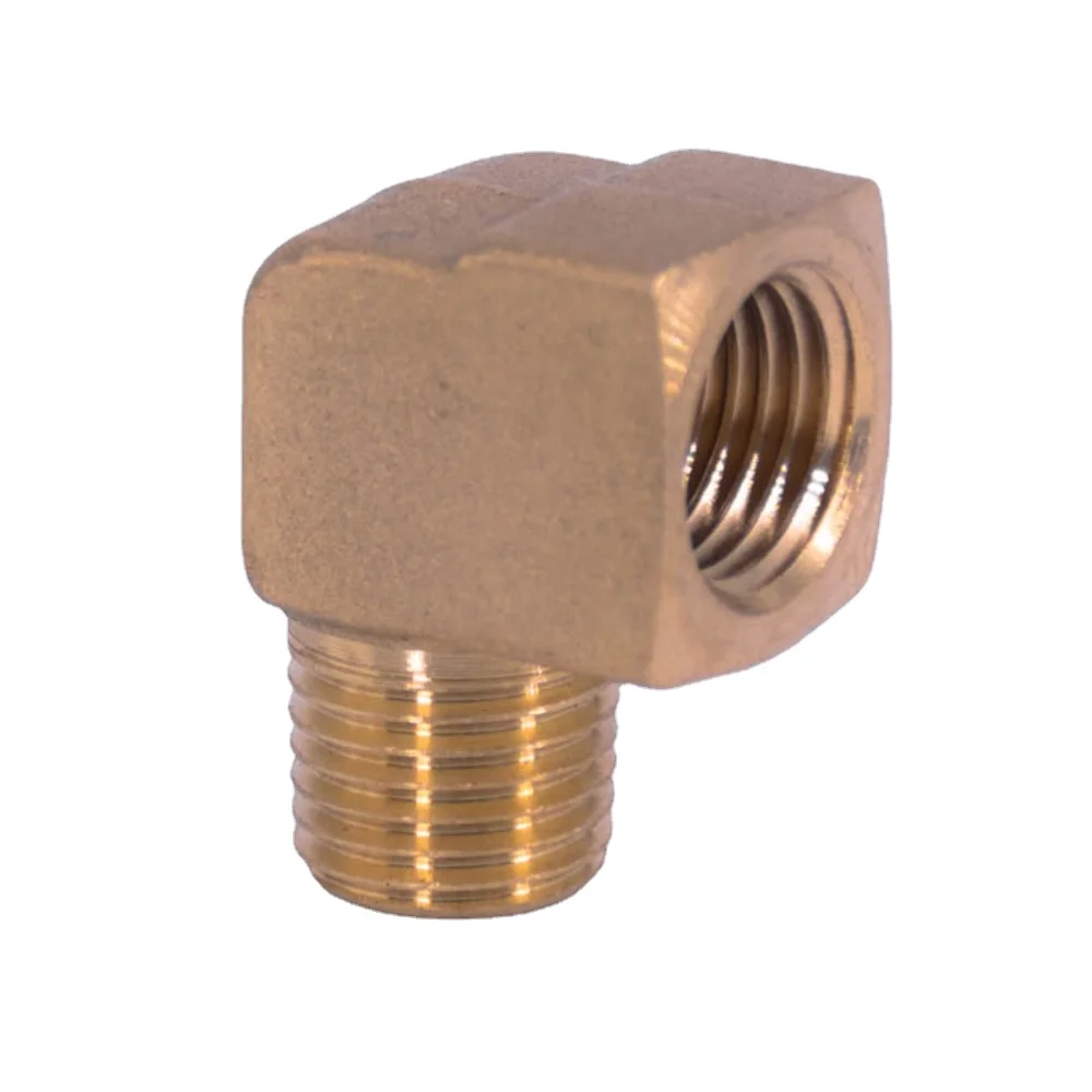 1/8 "1/4" 3/8 "1/2" NPT żeńskie do męskiego kolanko 90 stopni mosiężny blok łącznik rurowy złącze woda gaz paliwo