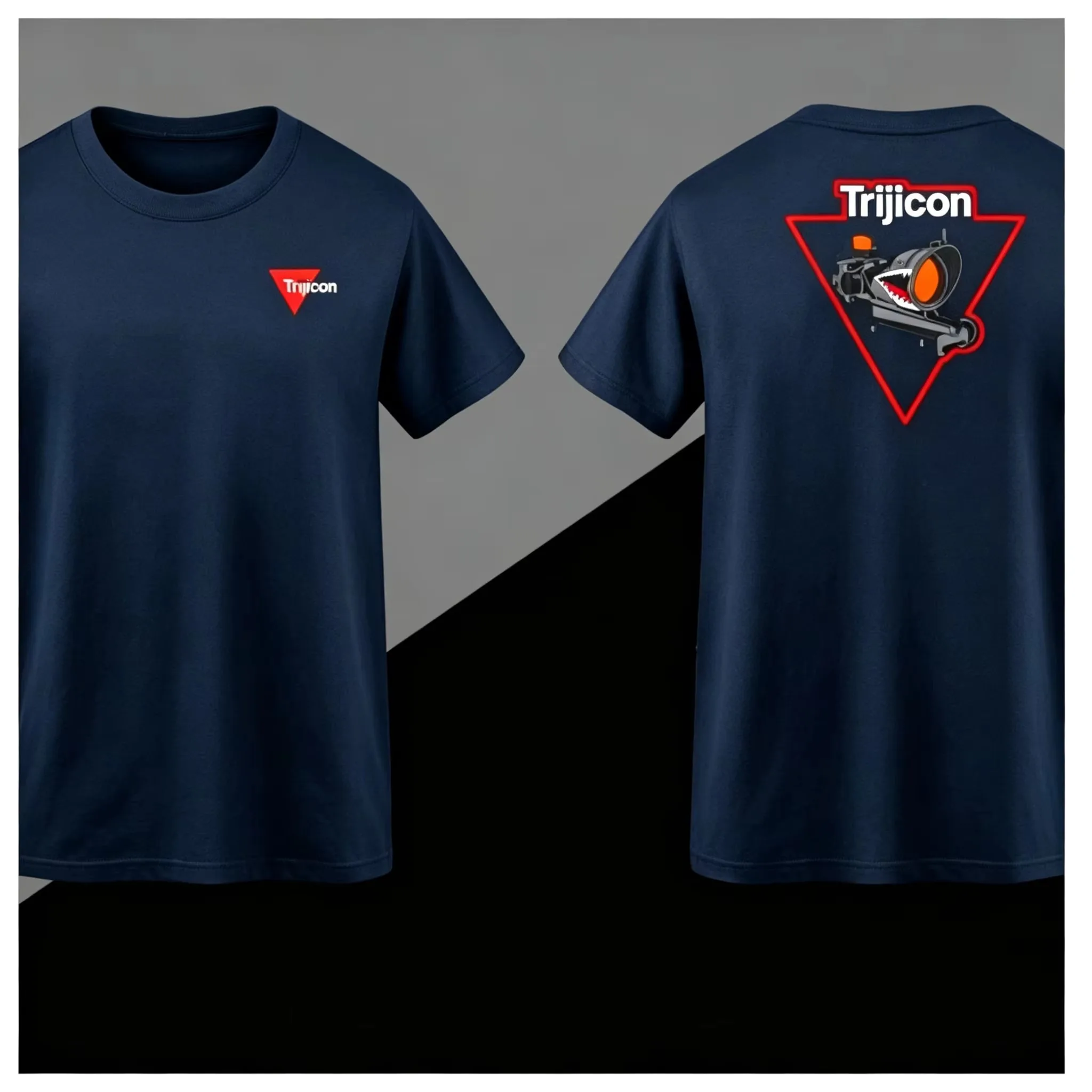 2026 Men Vintage Optical Sight Graphic T Shirt Retro Tactical Style Print Short Sleeve Streetwear Tee Tops