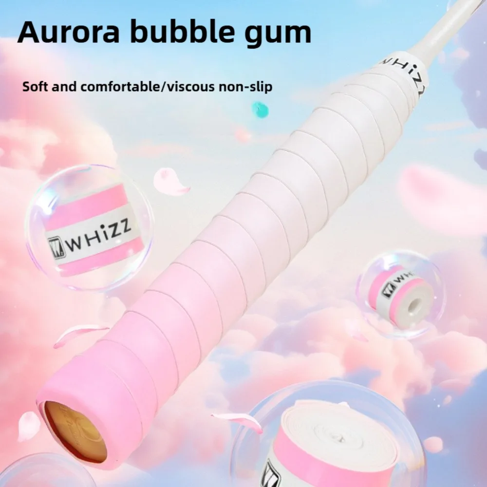 شريط قبضة فقاعات أورورا عالي الجودة مقاوم للصدمات وغير قابل للانزلاق مريح ماص للعرق وجيد التهوية لتنس الريشة