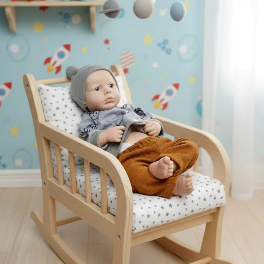 45 cm wasserdichte LouLou bebe wiedergeboren de silicona Junge Puppe mit handgemachter bemalter Haut Lebensechte Corpo De Silikonpuppe für Kinder Geschenk