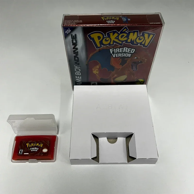 Cartuccia di gioco Pokemon Series GBA in scatola Smeraldo/Rubino/FireRed/Leafgreen/Zaffiro No manuale