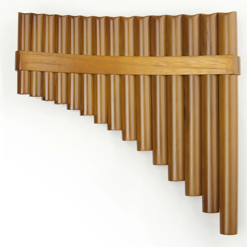 Chinese Traditional Musical Instrument 15 Pipes Pan Flute C Key High Quality Pan Pipes Woodwind Instrument Bamboo Pan flute