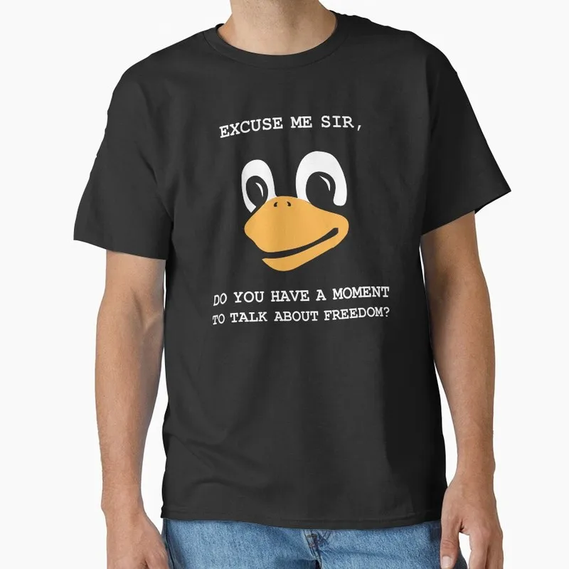 Lord and Saviour Tux Penguin Linux Religion Operating System Graphic T‑Shirt Geek IT Developer Fan Gift Streetwear S-6XL