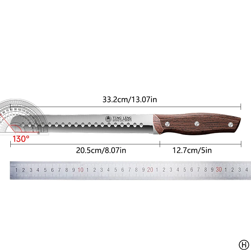 Fruit knife, stainless steel sharp watermelon cutting tool, large extended melon knife, watermelon knife, DS9195