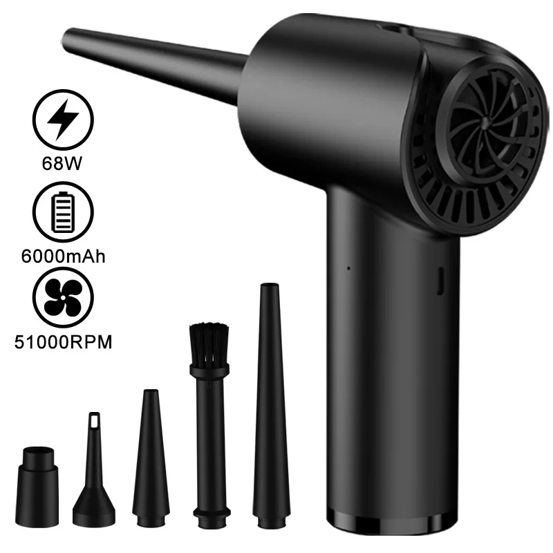 New Wireless Dust Blower Computer Case Keyboard Dust Collector Car Mounted Brushed Wireless Charging Dust Collector