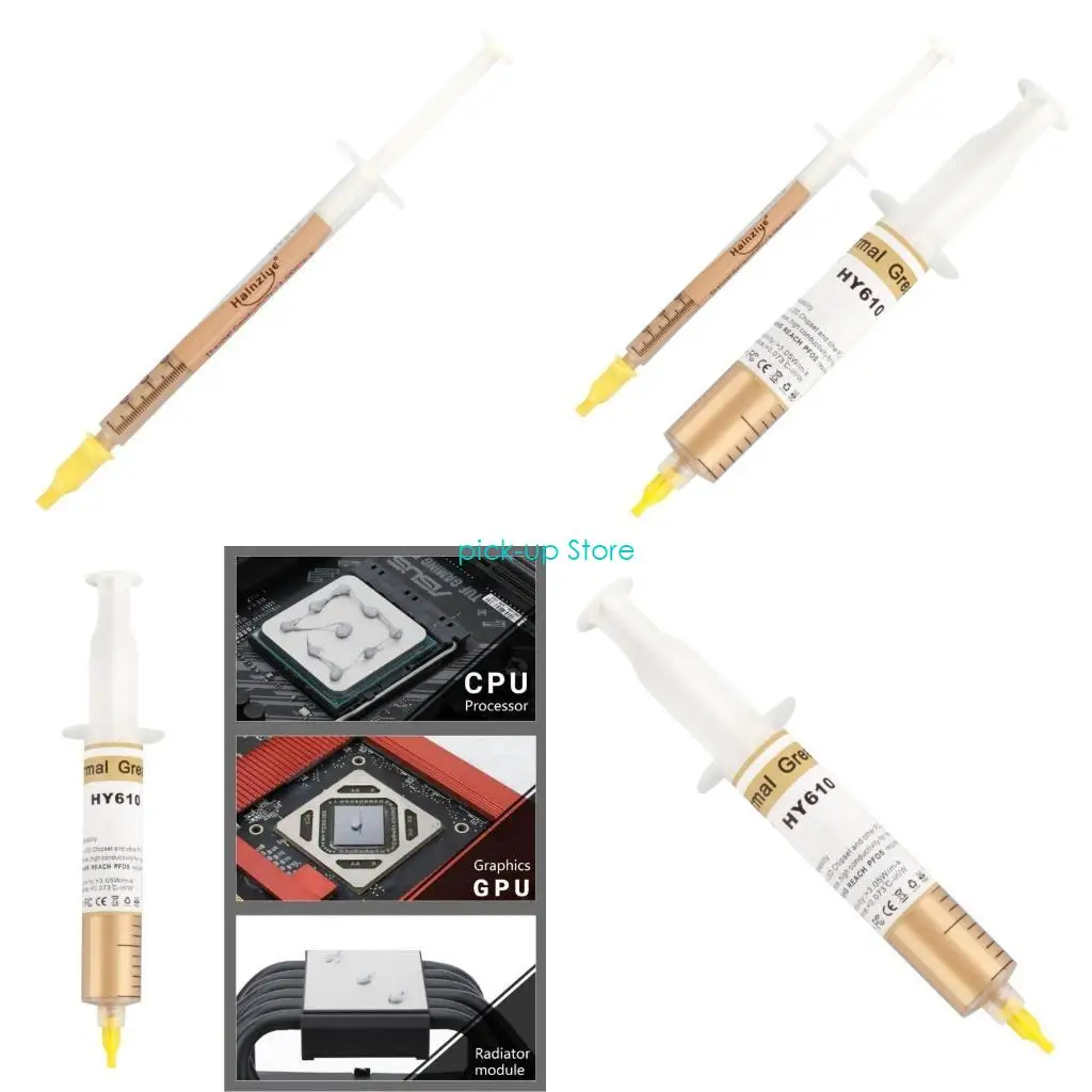 

Q5WA HY610 25 г/0,5 г термопаста, проводящая силиконовая смазка 3,05 Вт/м-К