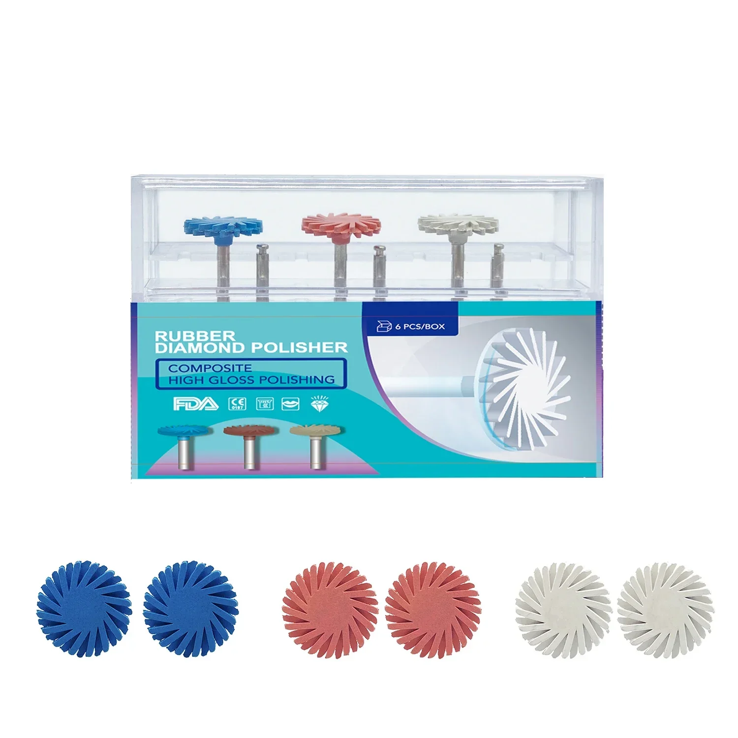 3 Box Dental Composite Resin Polishing Disc Kit Composite Resin Self-Glazed Polishing Disc Wheel For Tooth Whitening Materials