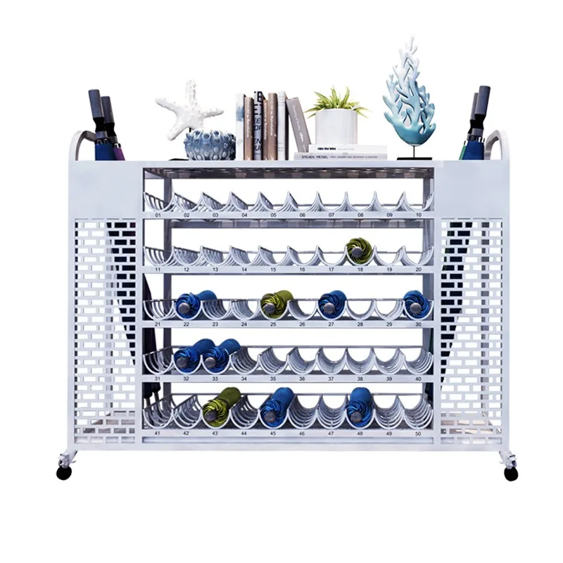 School umbrella storage rack, company drain umbrella bucket school shelf