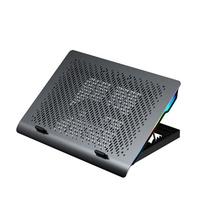 Laptop cooling stand Tablet stand RGB lighting support Height adjustment cooling pad