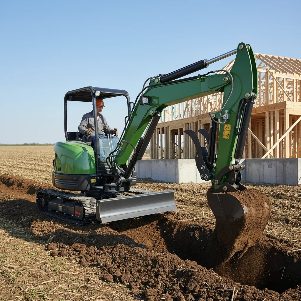 

3-тонный компактный экскаватор Гидравлический гусеничный экскаватор для фермерского строительства Компактный экскаватор с сертификатом EPA