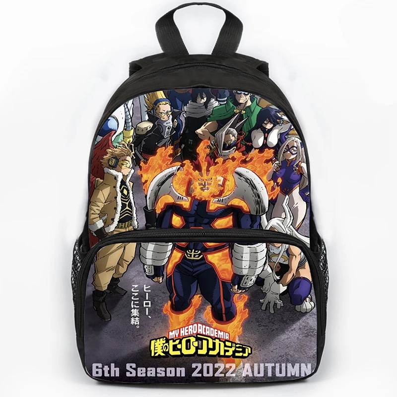 

Anime My Hero Academia Backpack Bakugou Deku School Bag Students Boku no Hero Academia Bookbag Children Cartoon Travel Rucksack
