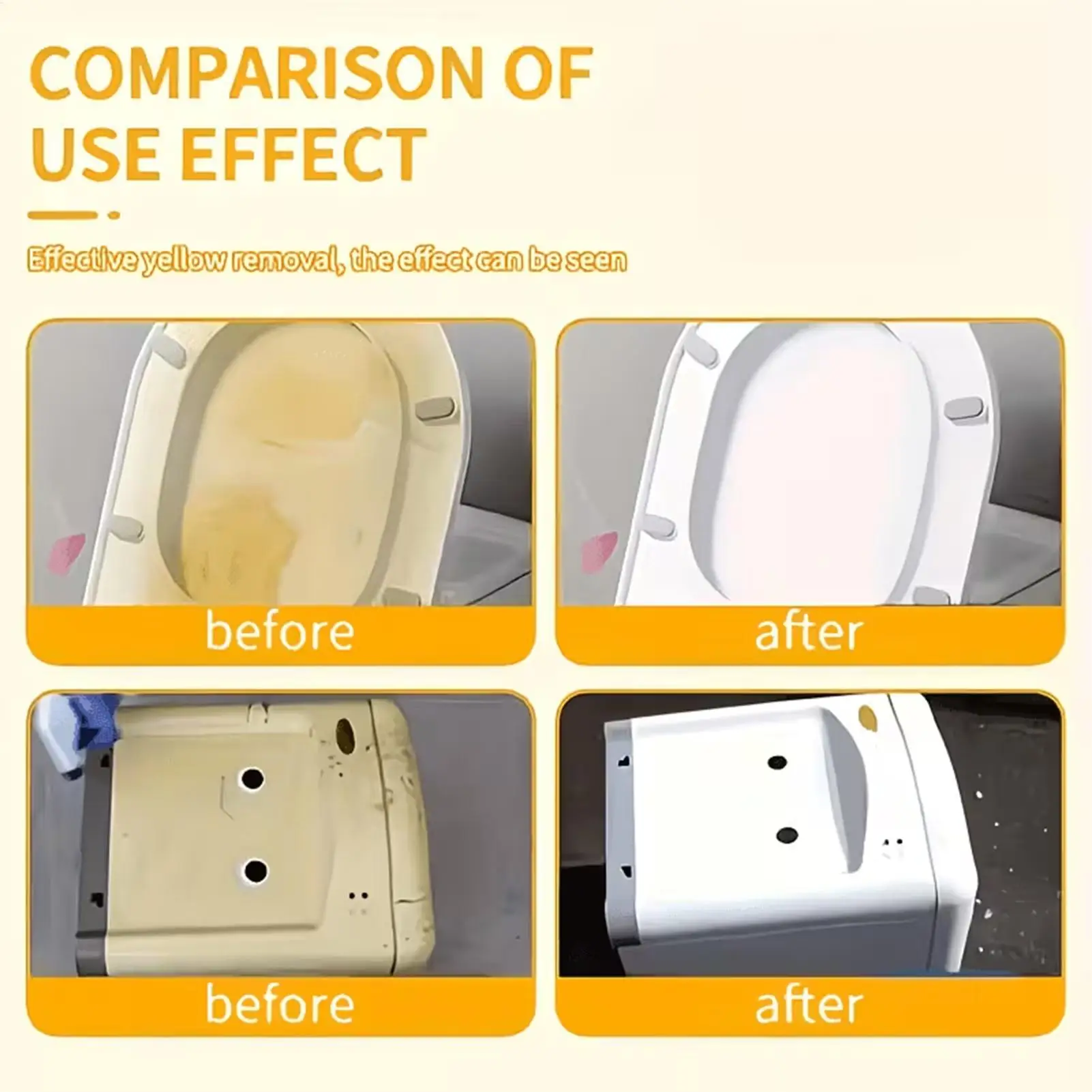 100ml Plastic Yellowing Remover, AC Refurbisher, Washing Machine Light Fixture Antioxidant Formula For Removing Yellow Stains