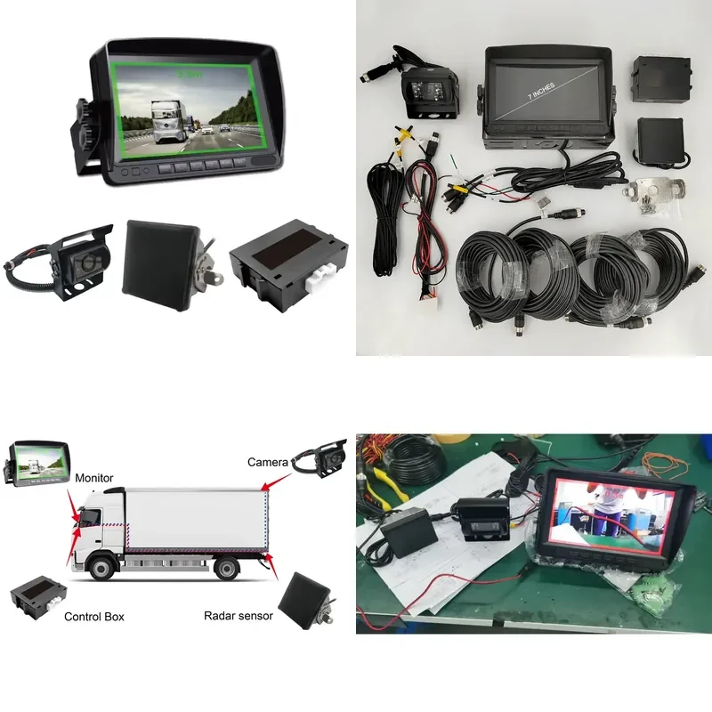for CISBO 77GHz Video Parking Assist System with Microwave Radar Sensor 7 Inch Display and Camera Used Together