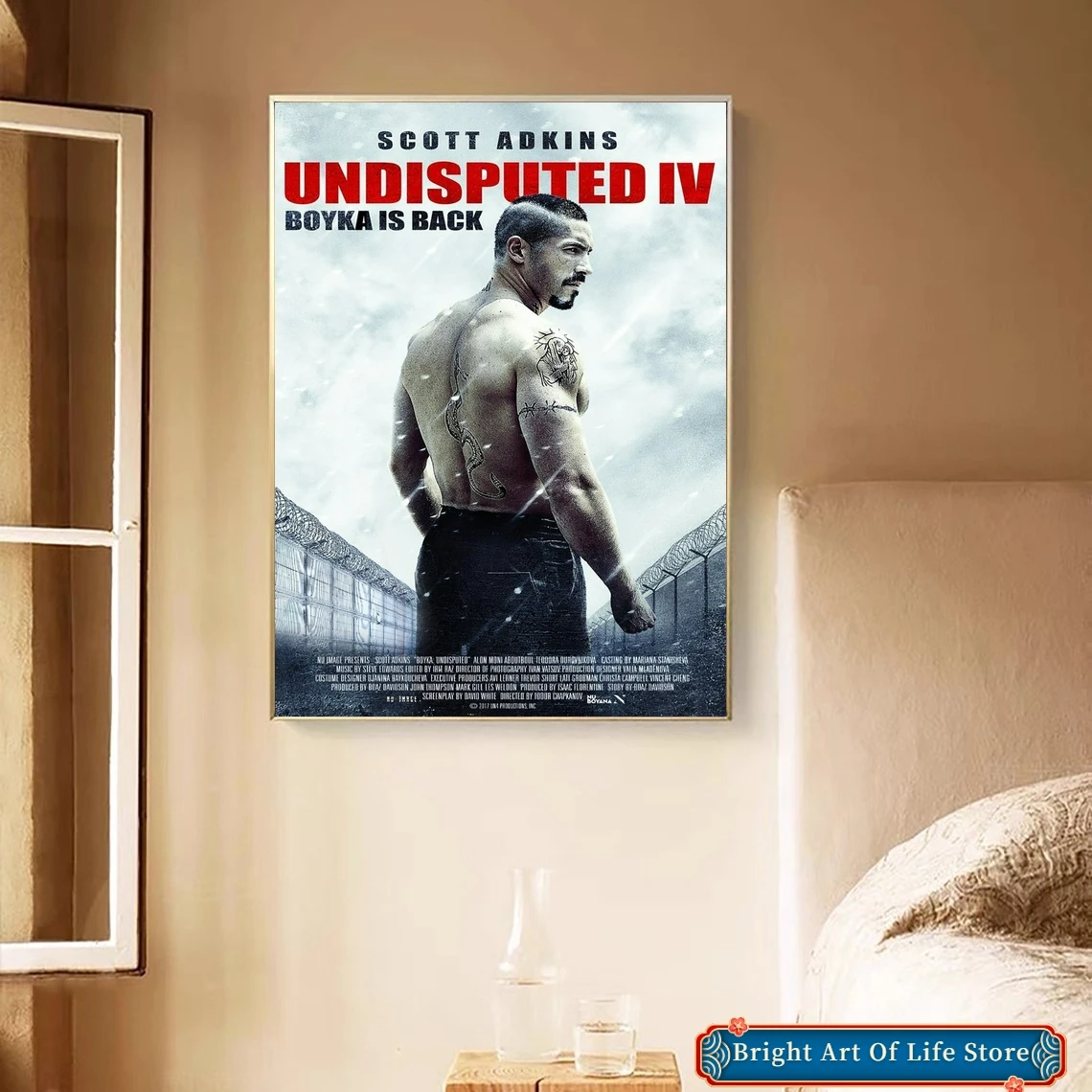 Boyka Undisputed IV الفيلم المشارك ديكور المنزل طلاء جدران (بدون إطار) #3