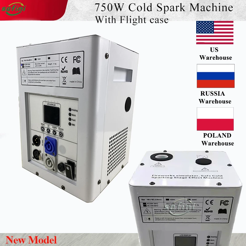 Ti Powde 750W Cold Spark Machine or only Flight Case 600w Sparkler Wedding 700W Firewo rks Cold Spark Machine Fire workr Indoor