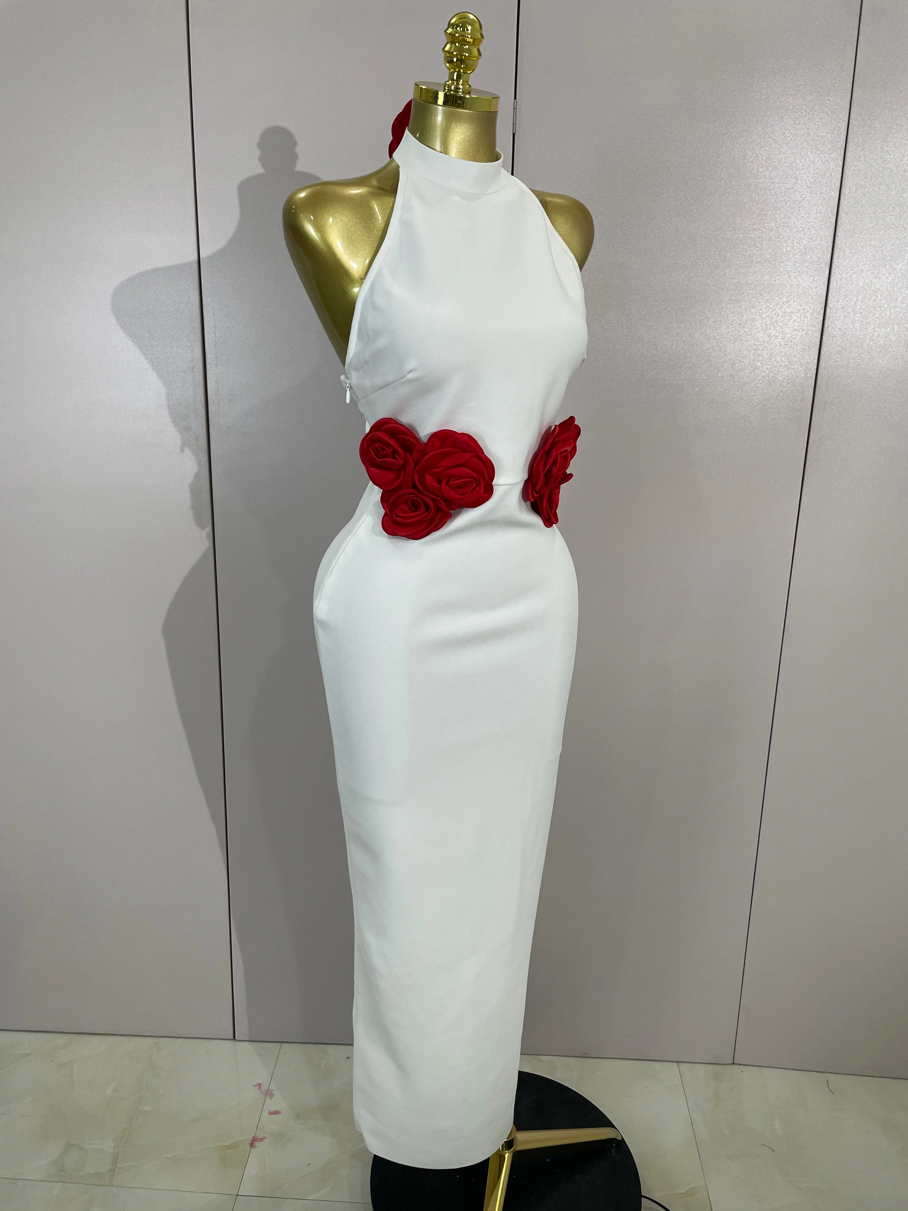 ชุดเดรสยาวรัดรูปสีแดงลายดอกไม้ - Women'S Red Formal Wear บทวิจารณ์และราคา