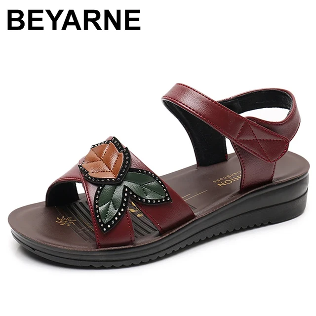 Soft leather sandals ladies store