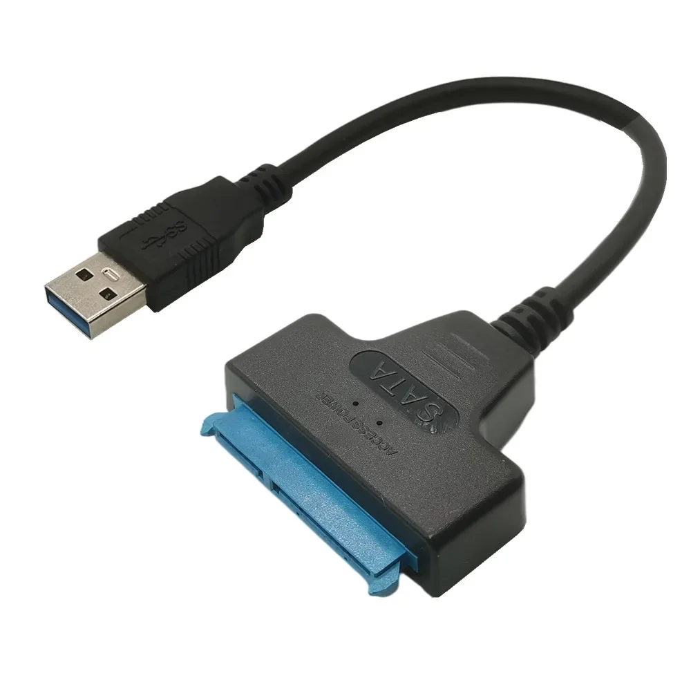 ATA 3 Кабель Sata-USB-адаптер 6 Гбит/с для 2,5-дюймового внешнего жесткого диска SSD HDD 22-контактный кабель Sata III Соединение порту USB 3.0