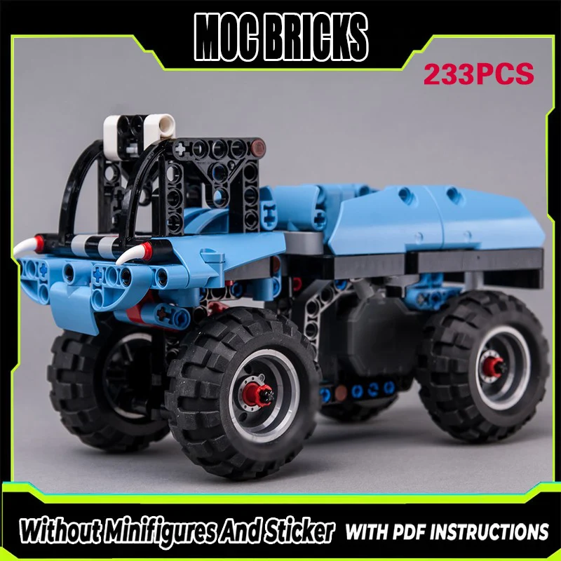 

City Car Model MOC Building Bricks Cargo Transport Dump Truck Modular Technology Gifts Holiday Assemble Children Toys Suit