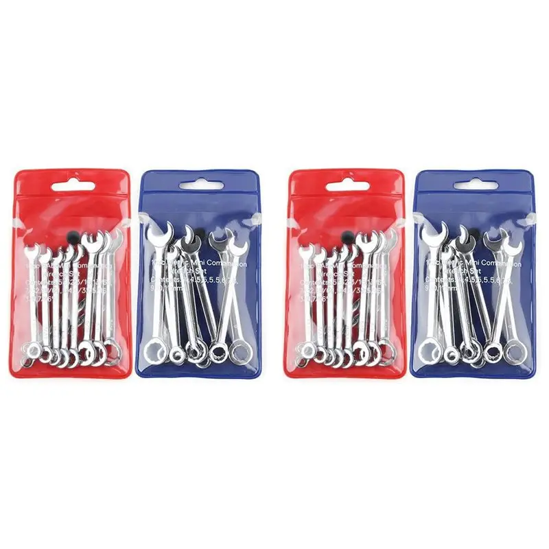 【thanksgiving-day】40-pcs-open-end-wrench-set-mini-metric-sae-combination-wrench-set-thin-ratchet-wrenches-multifunctional