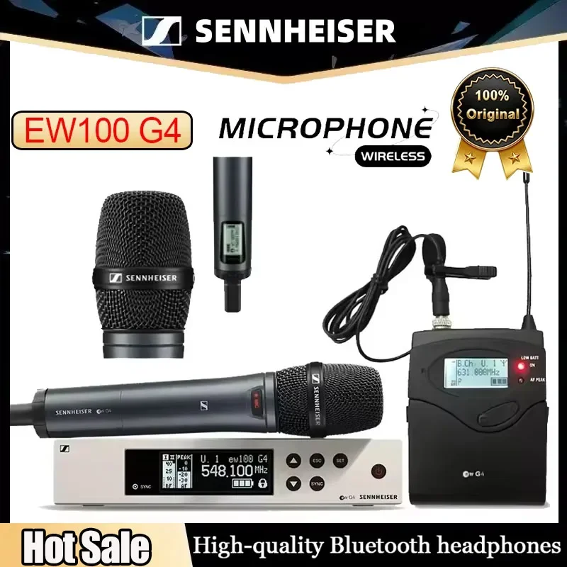

Беспроводной микрофон Sennheiser EW100G4 2026 года для конференций и выступлений, профессиональный беспроводной микрофон для гидов, хит продаж
