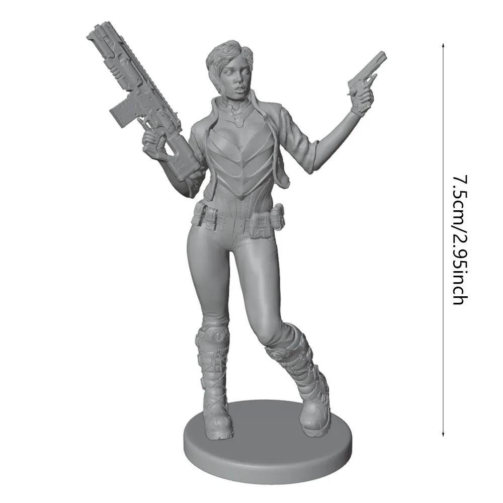 Figura de resina 1/24 sin pintar paracoleccionismo y rol