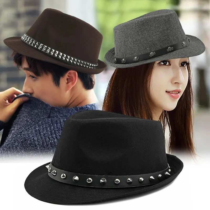 

Men and Women Stage Sun Hat England Small Bowler Hat Thickened Jazz Hat Vintage Gentleman's Cap