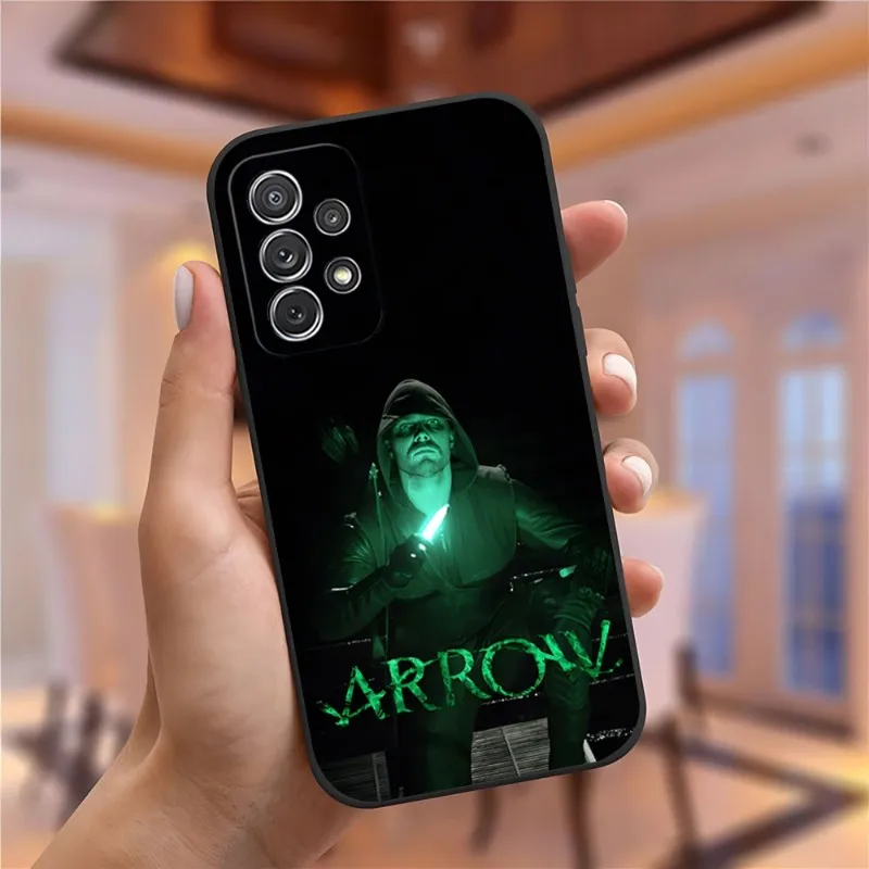 Super Hero Green Arrow Phone Case For Samsung Galaxy A54 A13 A52 A53 A73 A32 A51 A23 A22 A12 A14 A24 A40 A50 A21 A34 A70 Cover