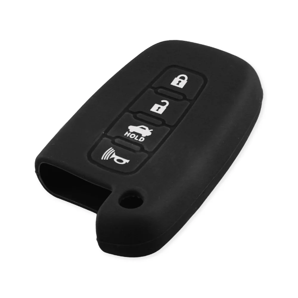 KEYYOU Silicone Cover Key Case For HYUNDAI Elantra Sonata Veloster for Kia Soul Sportage Car Remote Smart Fob Cover 4 Buttons
