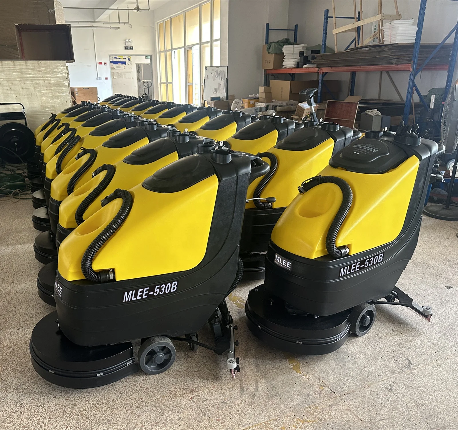 

MLEE530B 50 Liters Walk Behind Scrubber Floor Dryer Wet Dry Commercial Industrial Floor Scrubber Machine