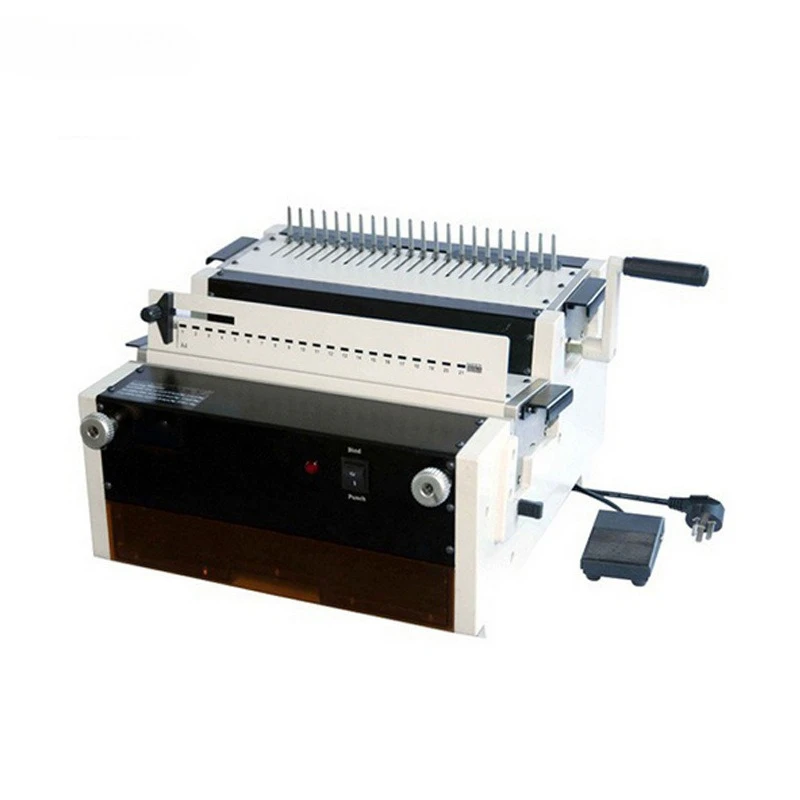 

Iron ring rubber ring single coil YB-4in1-6918 multi-function binding machine, punching and binding machine