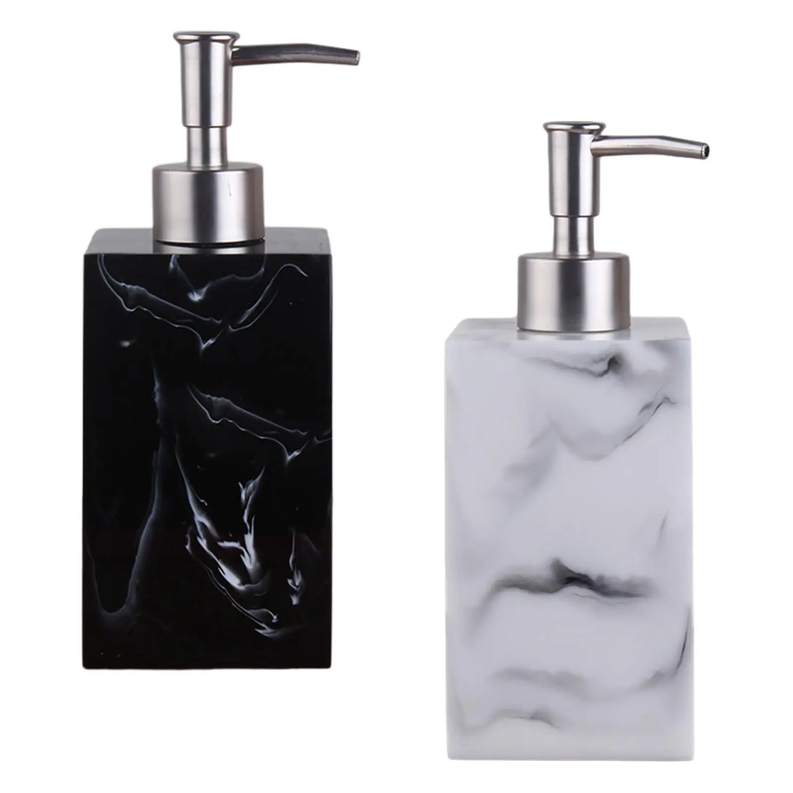 Marble Texture Soap Dispenser Bathroom Liquid Container Durable Salon Dispenser for Laundry Room Home Kitchen Hotel Bathroom