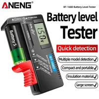 BT-168D Digital Battery Tester Universal Digital LCD Tester AA AAA CD 9V 1.5V Button Cell Voltage Battery Voltage Tester Tools
