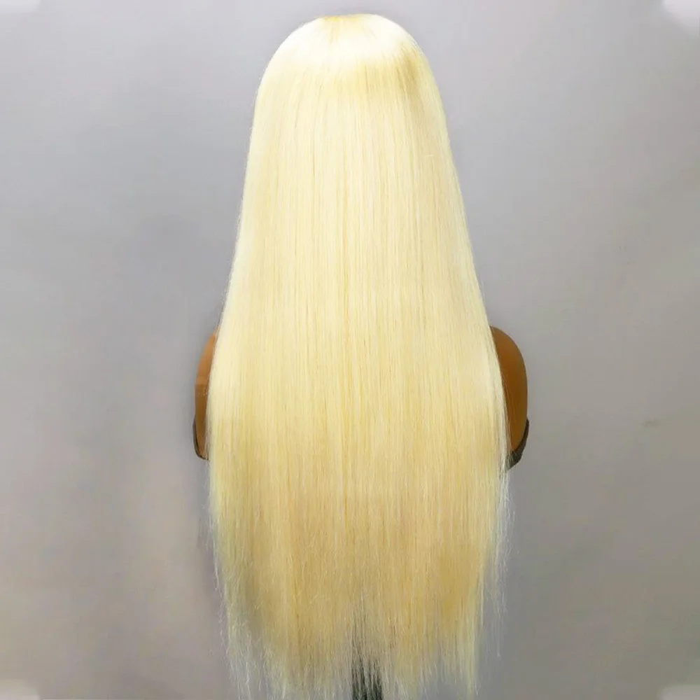 

Blonde 13x6 Lace Frontal Wigs 613 HD Lace Front 100% Human Hair Wigs Pre Plucked Long Straight Brazilian Human Hair Wigs