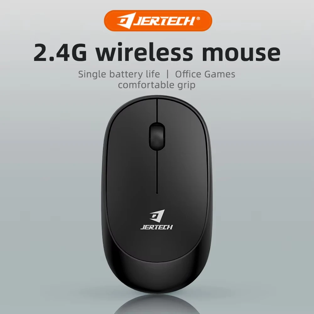 

JR6 Portable Wireless Mouse Silent Version Dual-Mode Intelligent Power-Saving Self Sleep Comfortable Grip Wireless Mouse